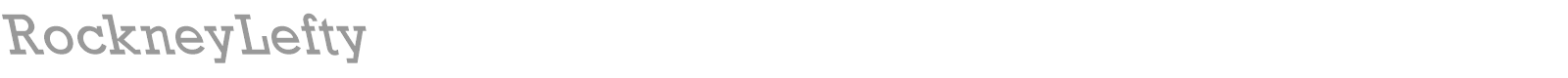 RockneyLefty font preview