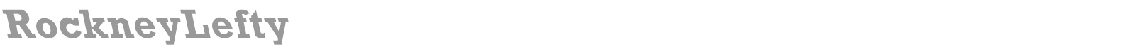 RockneyLefty font preview