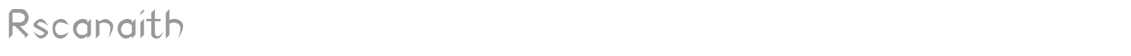 RSCanaith font preview
