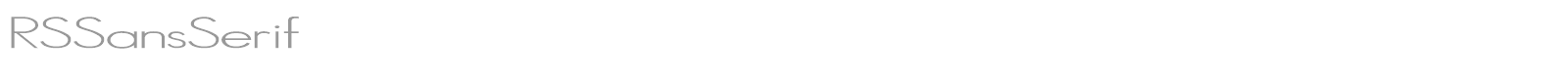 RSSansSerif font preview