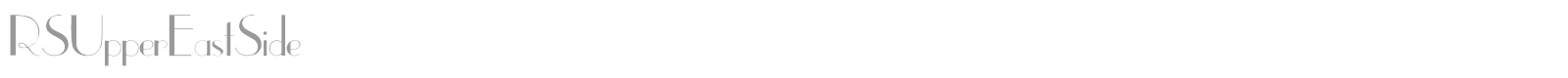 RSUpperEastSide font preview