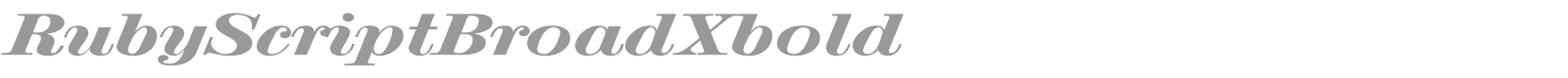 RubyScriptBroadXbold font preview