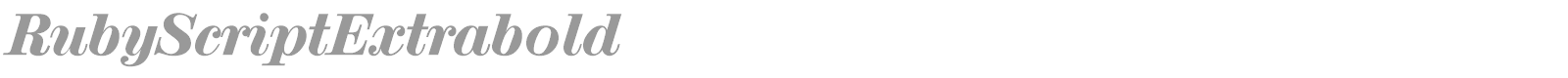 RubyScriptExtrabold font preview