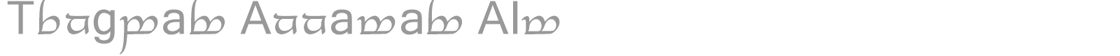 Tengwar Annatar Alt font preview