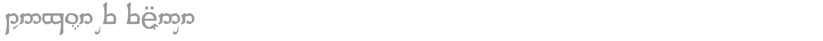Tengwar of F?anor font preview