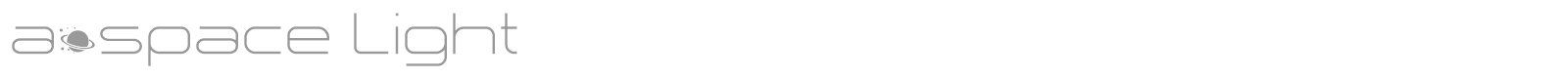 A Space font preview