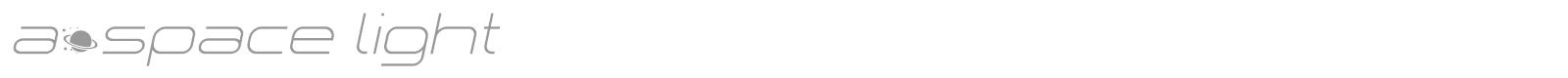 A Space font preview
