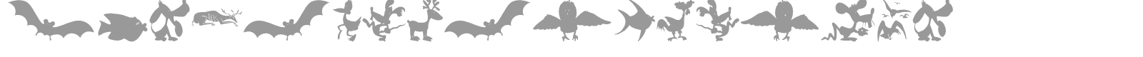 AnimalShadowsDrei font preview