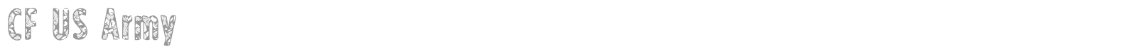 CF US Army font preview