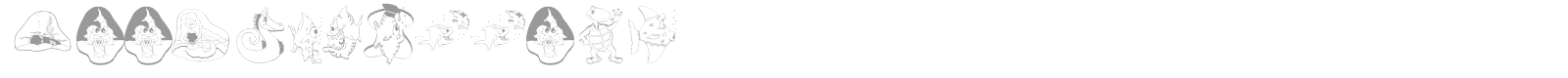 DeepSwimmers font preview