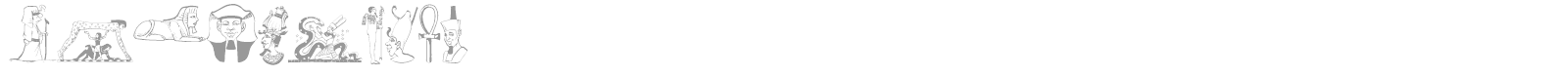 Egypticons font preview