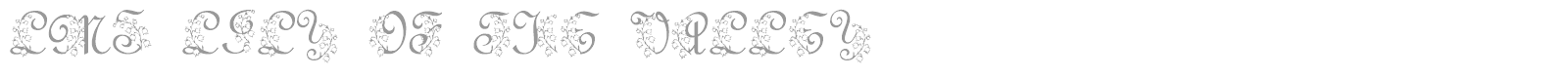 LMS Lily Of The Valley font preview