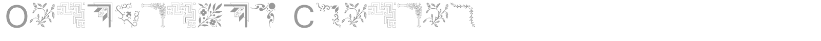 Ornamental Corners font preview