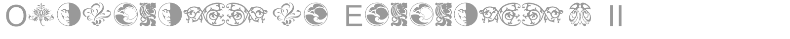 Ornamental Elements II font preview
