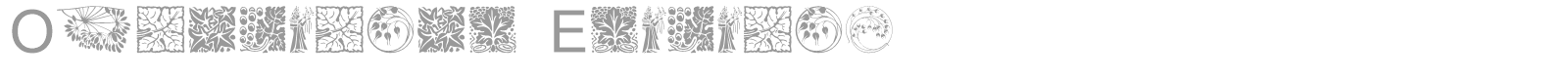 Ornamental Elements font preview