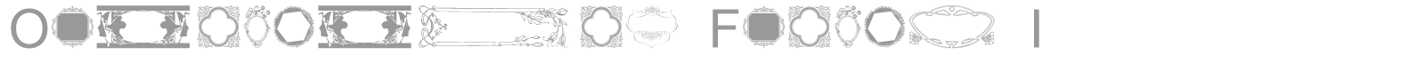 Ornamental Frames I font preview