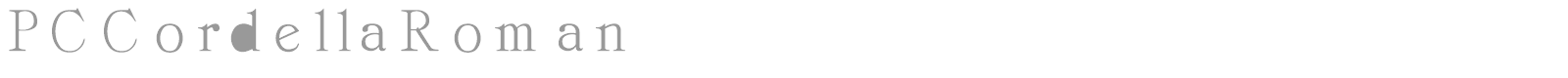 PCCordellaRoman font preview