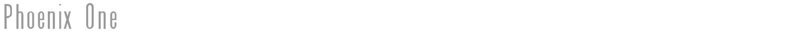 Phoenix One font preview