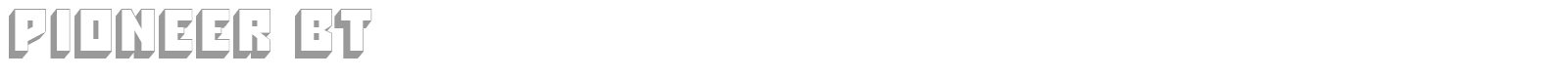 Pioneer BT font preview