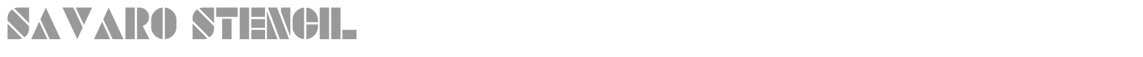 Savaro Stencil font preview