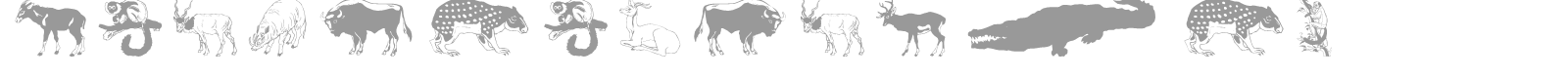 WildAnimalsOne font preview