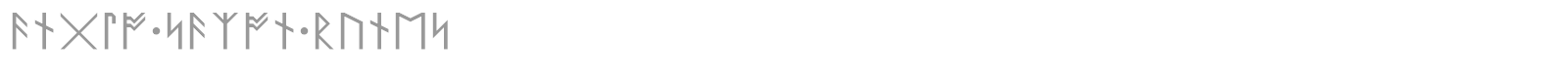 Anglo Saxon Runes font preview