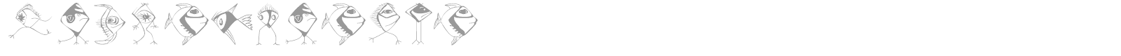 BirdsNFishes font preview