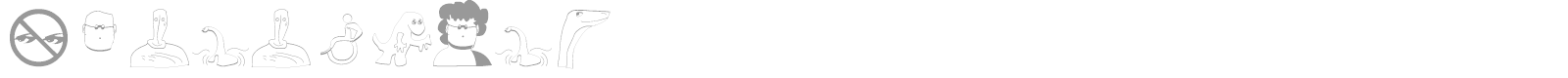 Characters font preview