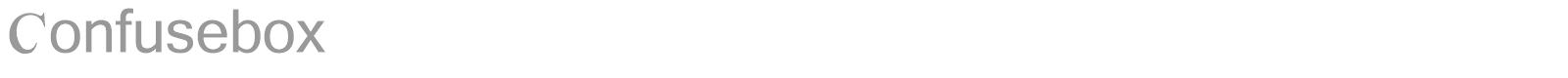 Confusebox font preview