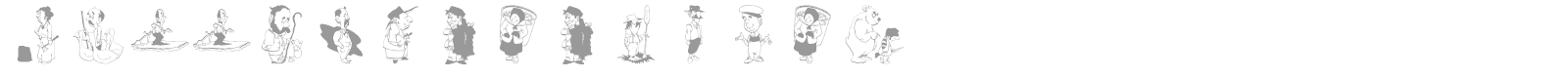 FunnyCharacters font preview