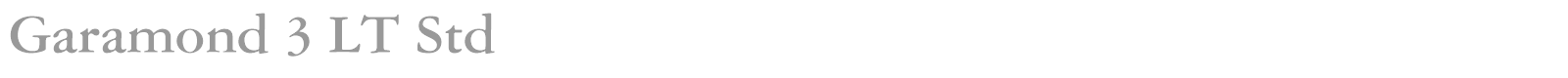 Garamond 3 LT Std font preview