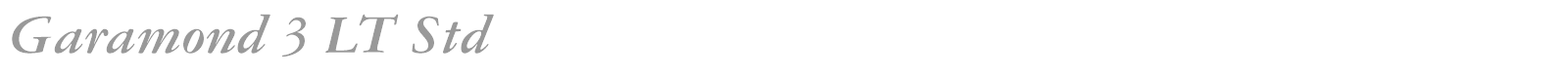 Garamond 3 LT Std font preview