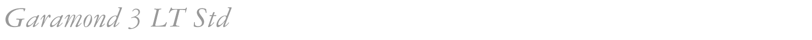 Garamond 3 LT Std font preview