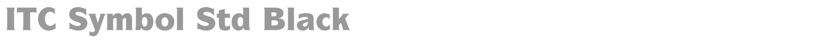 ITC Symbol Std font preview