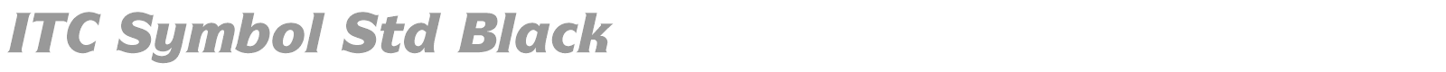 ITC Symbol Std font preview