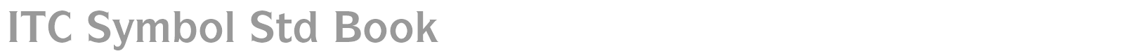 ITC Symbol Std font preview