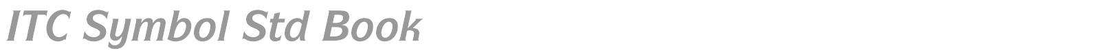 ITC Symbol Std font preview