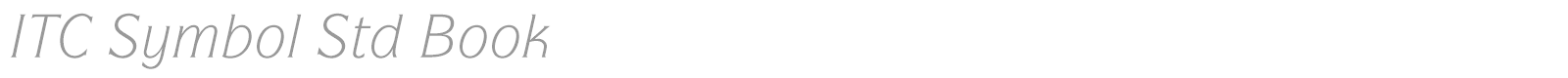 ITC Symbol Std font preview