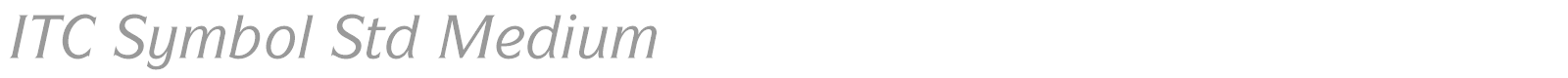 ITC Symbol Std font preview