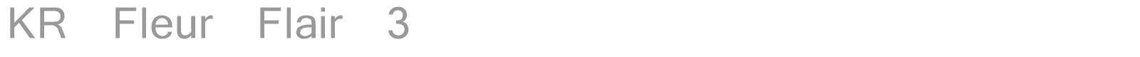 KR Fleur Flair 3 font preview