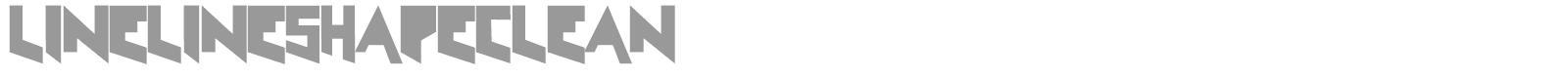 Line Line Shape font preview