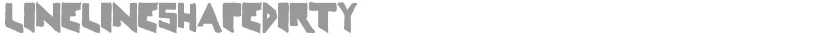 Line Line Shape font preview