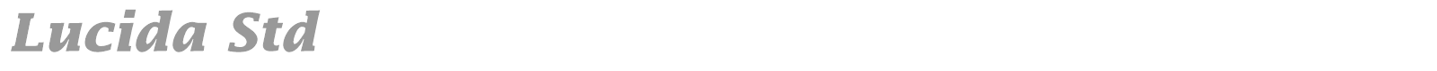 Lucida Std font preview