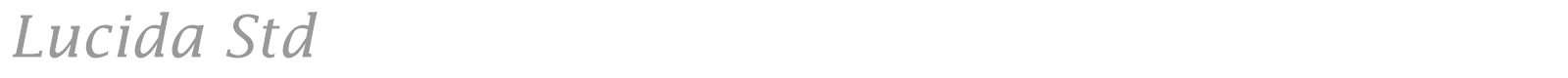 Lucida Std font preview