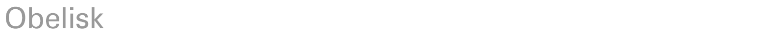 Obelisk font preview