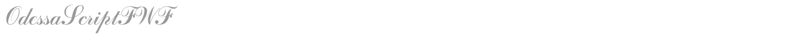 OdessaScriptFWF font preview