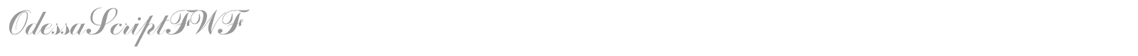 OdessaScriptFWF font preview