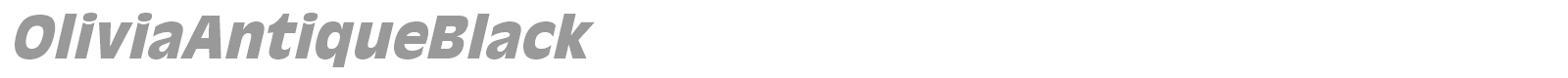 OliviaAntiqueBlack font preview