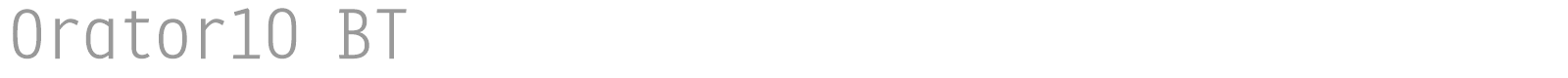 Orator font preview