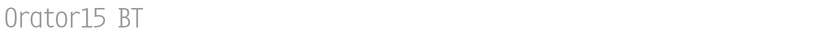 Orator font preview